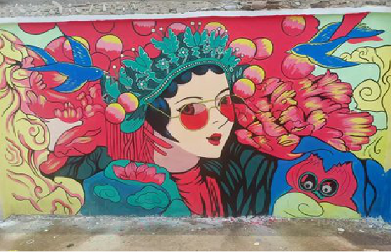 道县墙体彩绘-网红墙