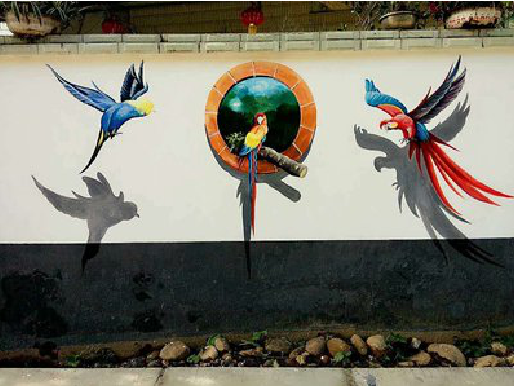 道县视觉错位-3D墙绘设计