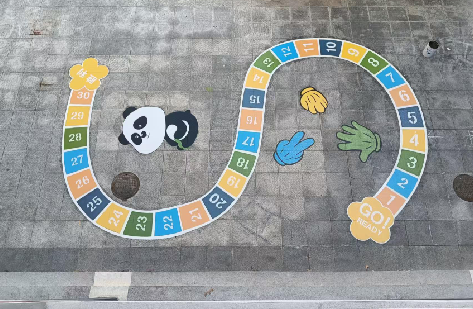 道县地面游戏彩绘