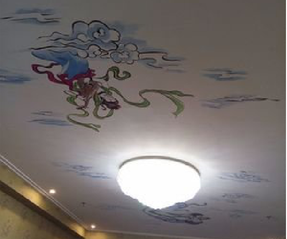 道县如何快速绘制天花板上的手绘墙？