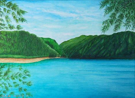 道县在墙绘中，如何绘画绿水青山？