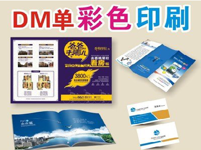 道县单页印刷，色彩搭配简单。